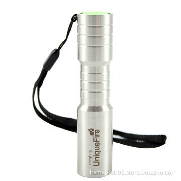 Stainless Steel Waterproof Shockproof Aluminum LED Flashlight, Powered by AA/14500 Li-ion BatteryNew